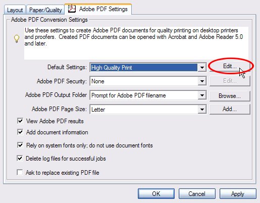 Adobe PDF settings 1